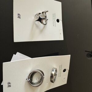 H&M Men's Silver Ring Collection